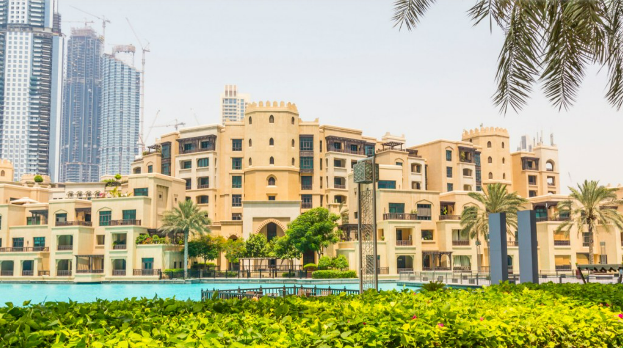 A mix of traditional and modern apartments