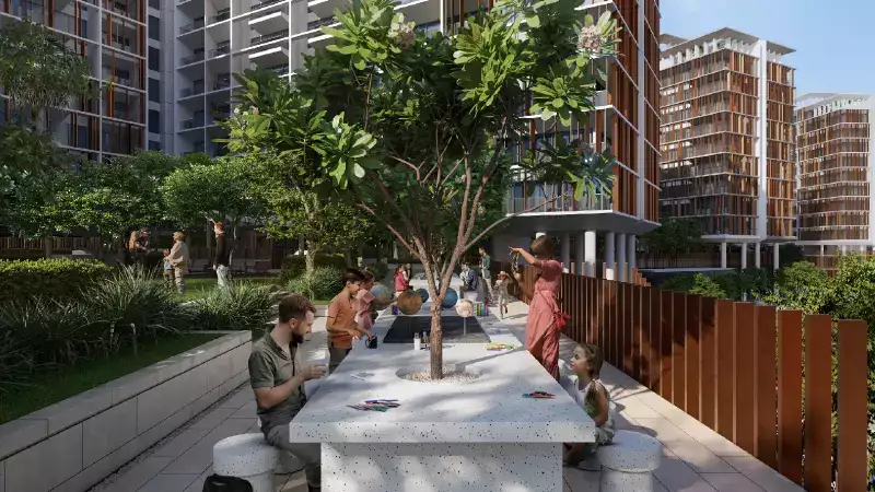 Outdoor Coworking Zone | Elm At Park Five