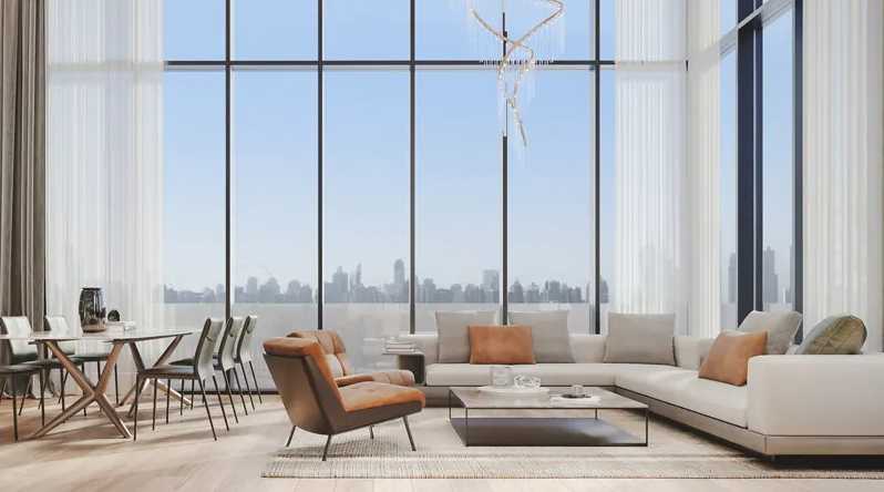 Spacious Living Area | The Orchard Place Tower