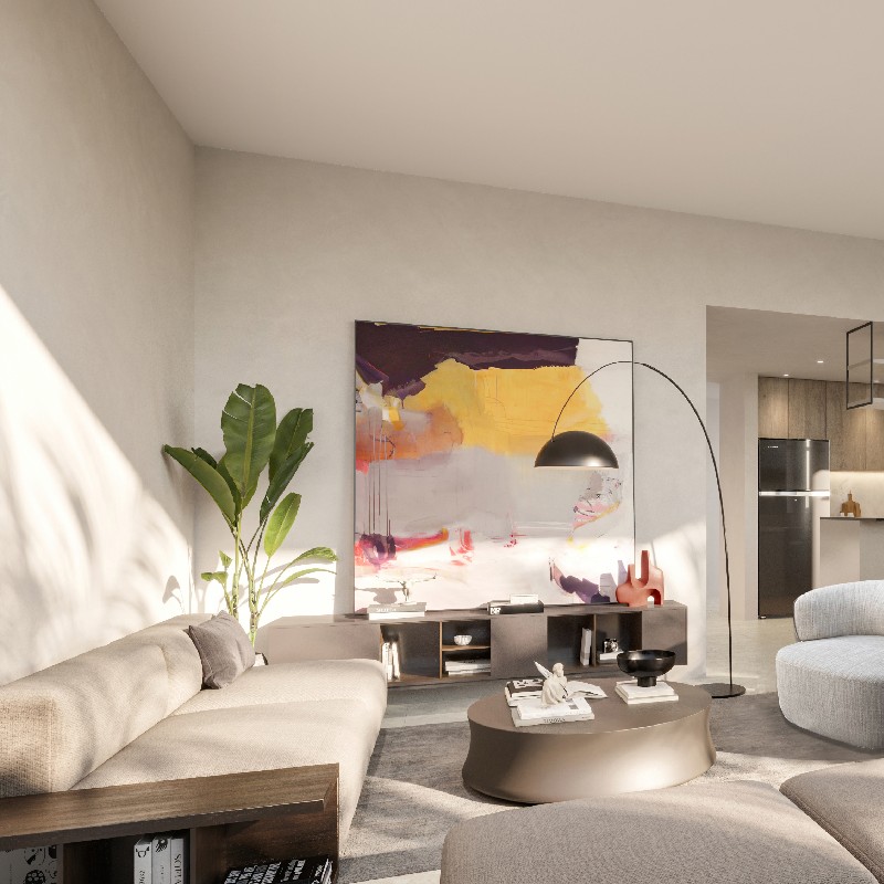 Spacious Living area in Aura Gardens