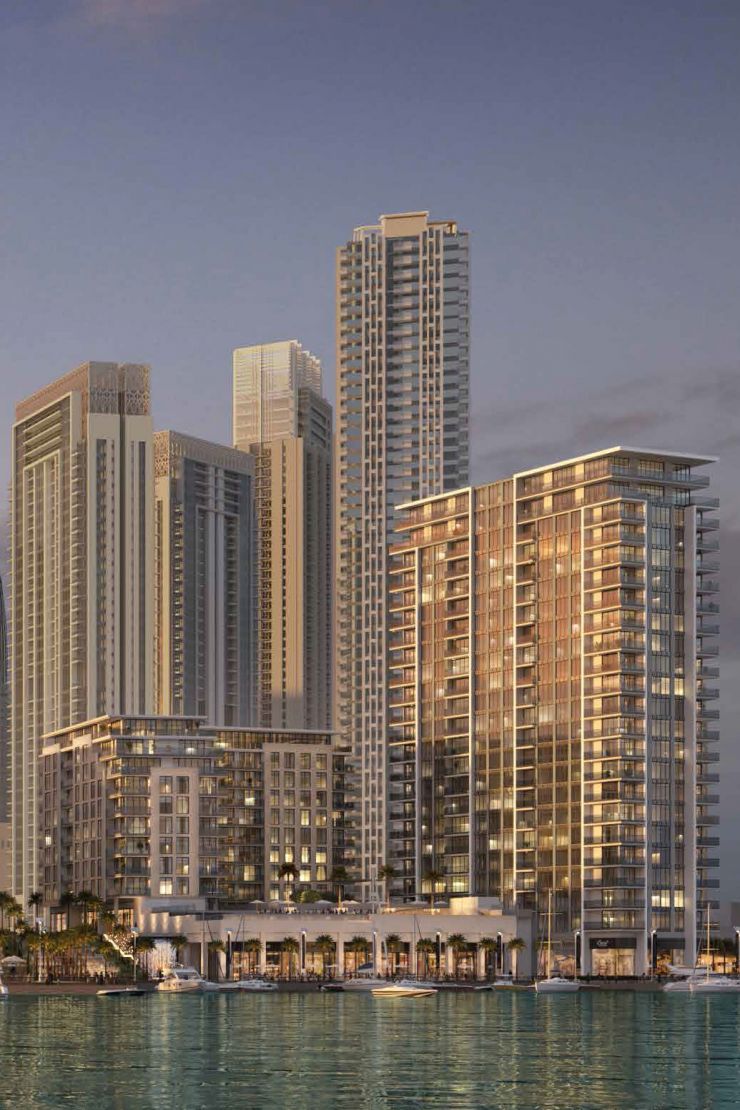 The Cove feature residential apartments and penthouses.