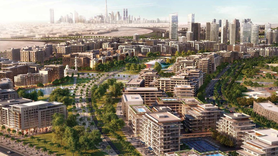 Aerial View of Acacia Park Heights in Dubai Hills Estate