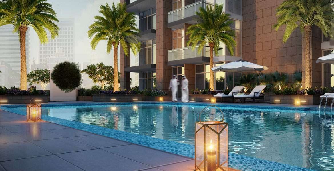 Azizi Riviera 49-Pool-side-view