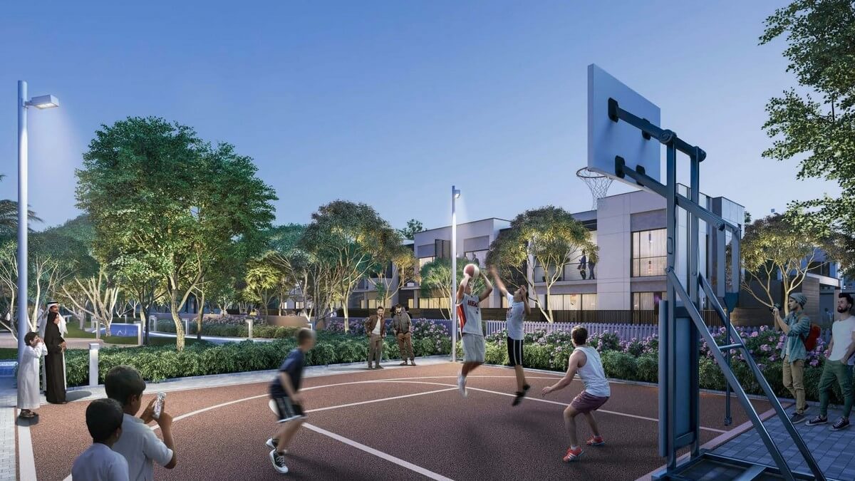 Basket ball court in Sun Townhouses