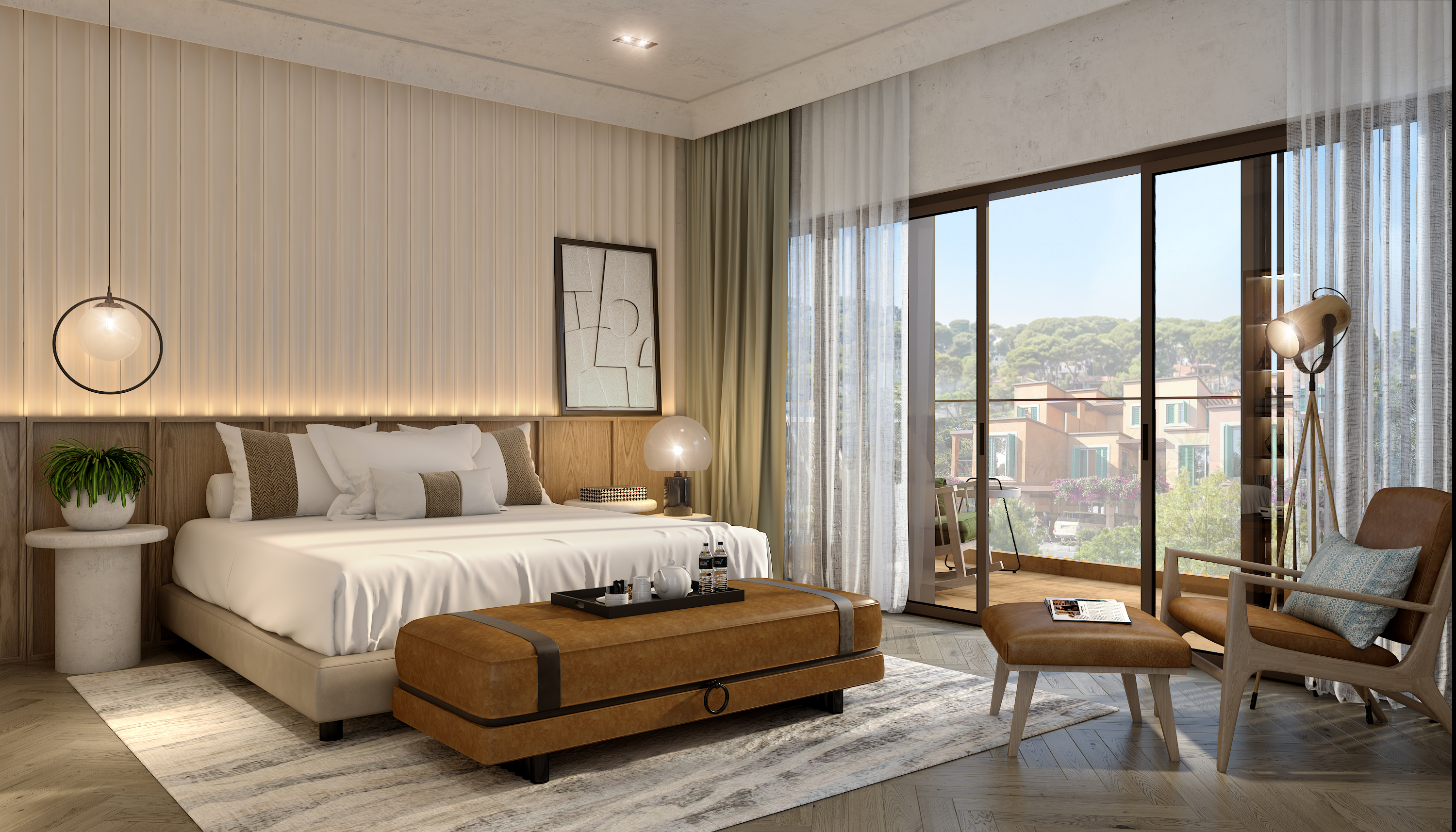 Bedroom in NICE Townhouses