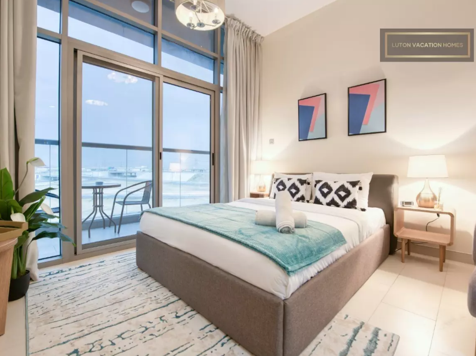 Bedroom in Roy Mediterranean Building