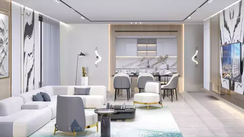 Dining and Living | Binghatti Orchid