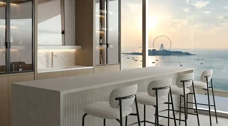 Kitchen - Habtoor Residence with stunning View