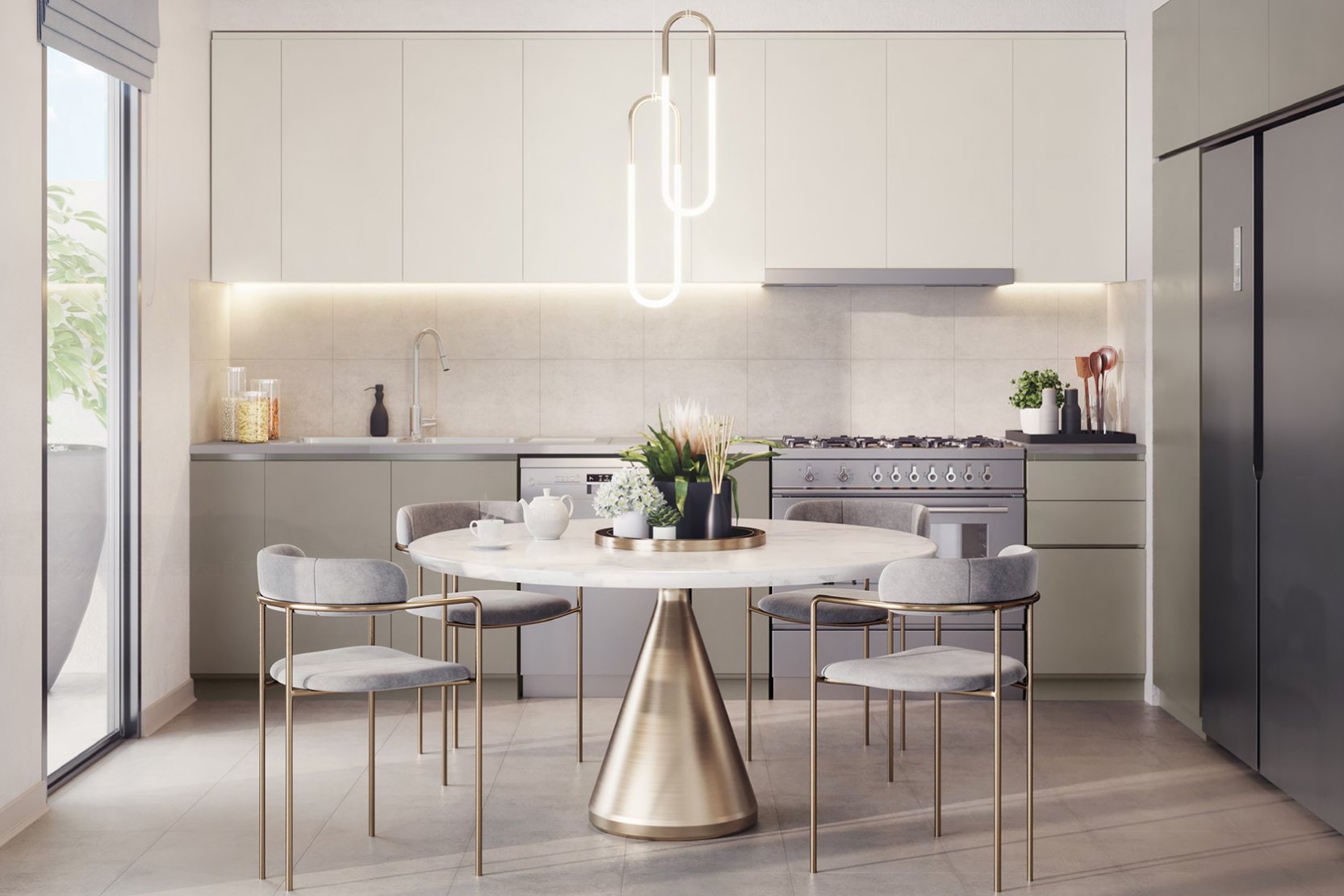 Kitchen view at Green view