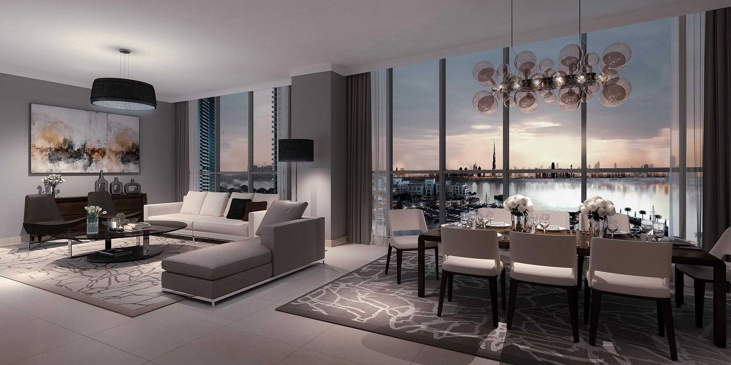 LIVING_ROOM | DUBAI CREEK RESIDENCES SOUTH TOWER 1