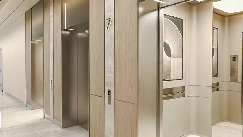 LIft lobby.