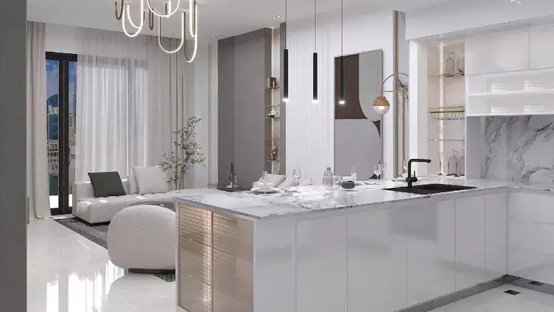 Living , Kitchen | Binghatti Nova