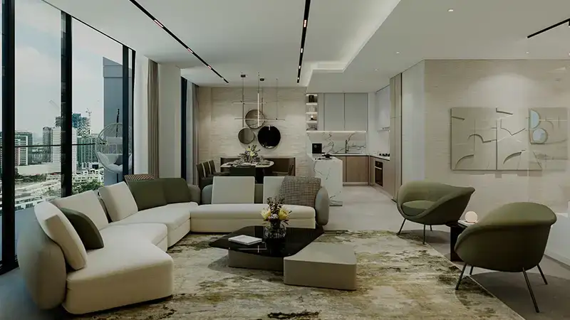 Living-Dining Room-Norah Residence