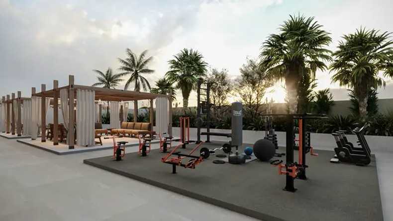 Outdoor Fitness Center- Violet Tower