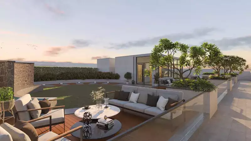 Outdoor Seating Area | 10 Oxford in JVC District 10, Jumeirah Village Circle