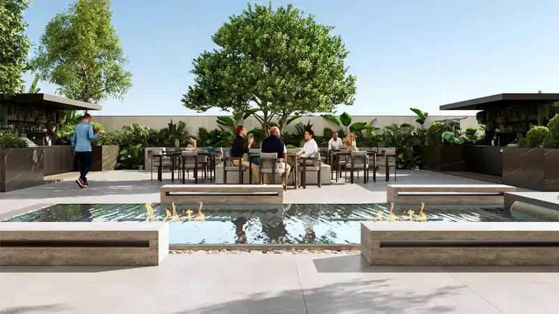 Outdoor Seating Area - Velor Tower