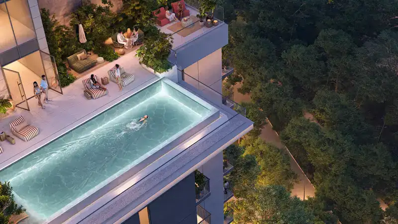 Rooftop Pool Distrikt Building 3 - Distrikt - Ghaf Wood