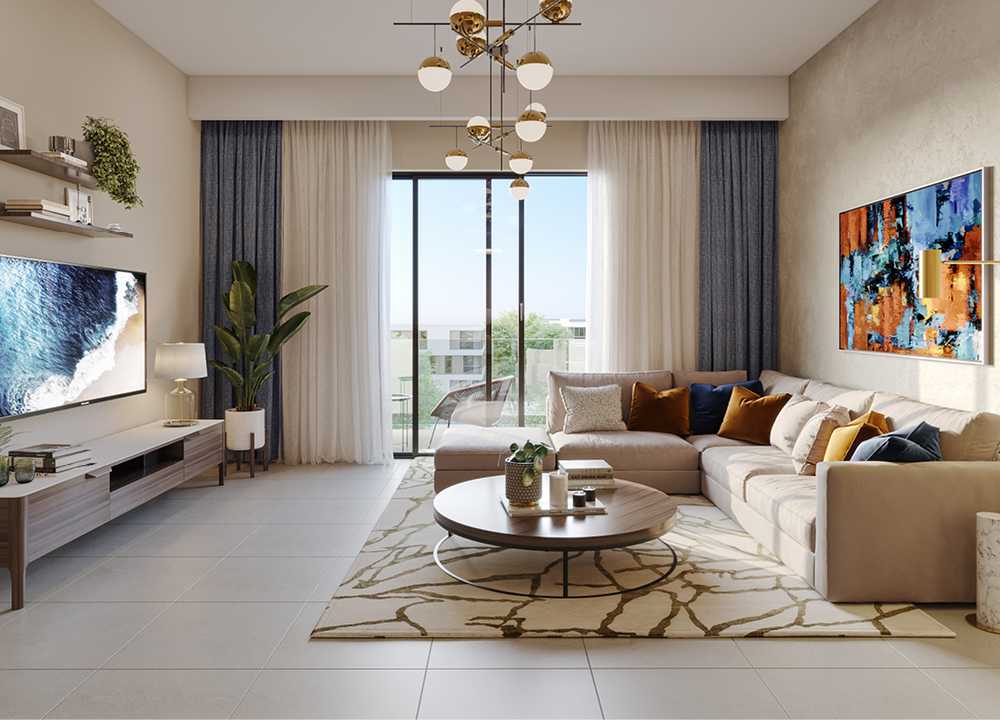 Spacious Living area in Zazen Gardens