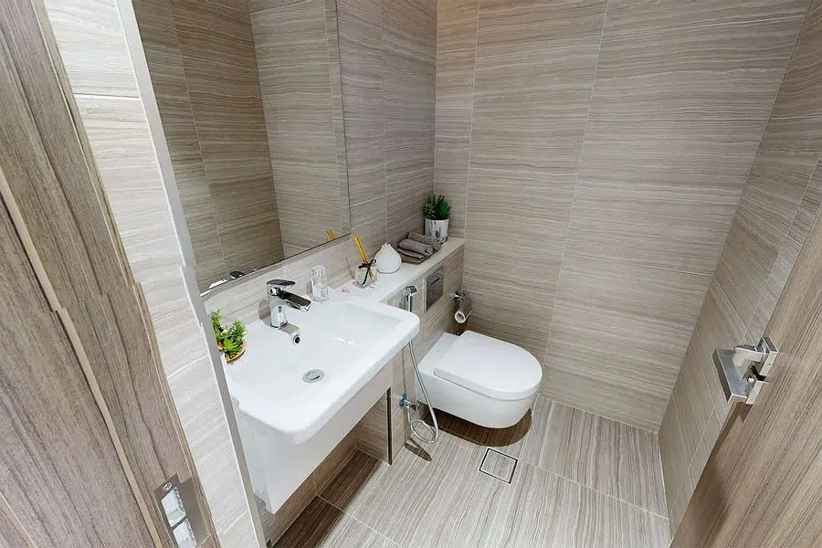 Washroom in Residences 5 at District One