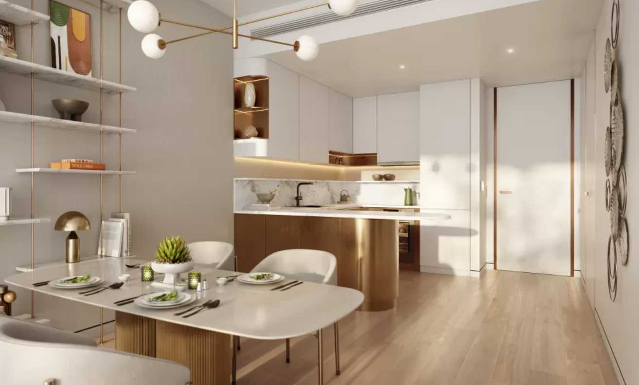 kitchen and dining area