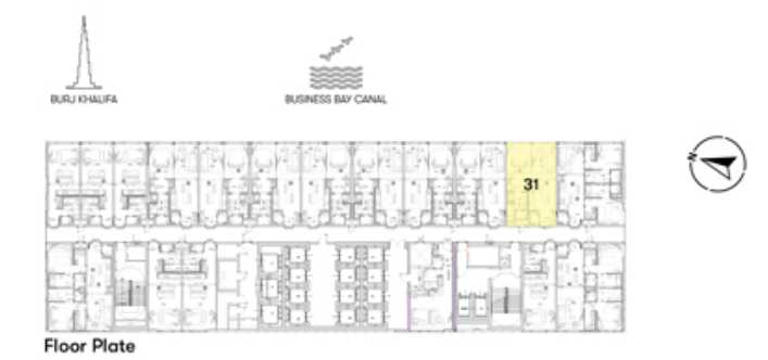 Type 2 - Floor 15-20 - 1BHK