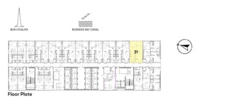 Type 2 - Floor 21-25, 1BHK
