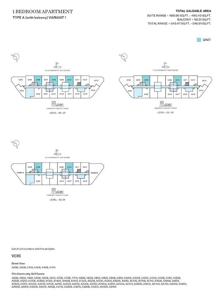 Type A, Variant 1- Sobha Orbis