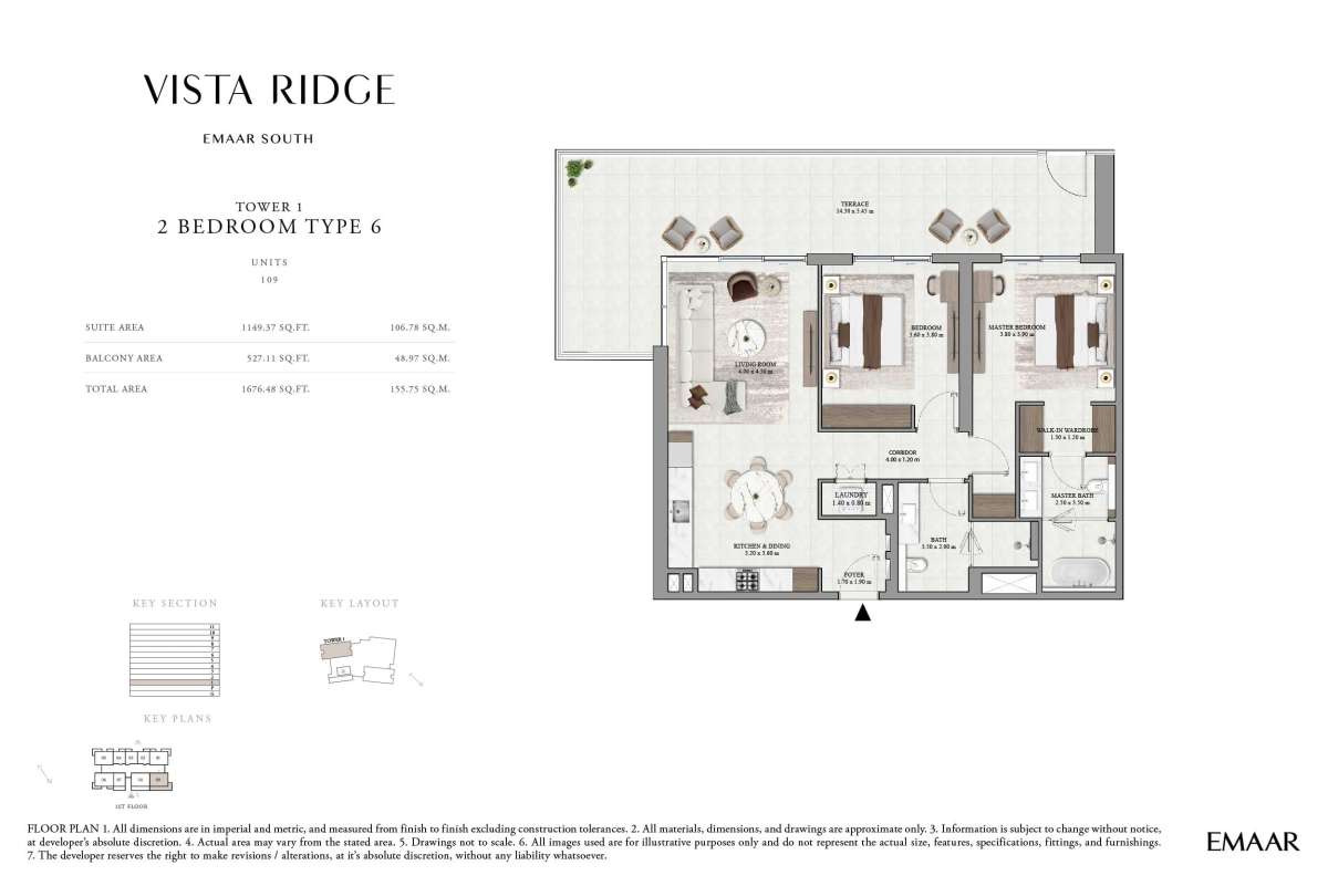1st Floor (Type 6, Unit 109) - Tower 1