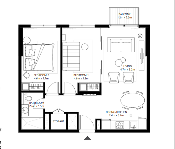 2BR Unit 2 and 3 Floor Plan_effef2b8be9a1ee1915d714428a6409c