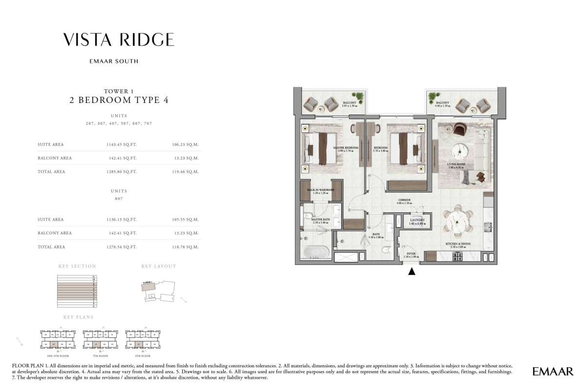 2nd To 8th Floor (Type 4, Unit 207-807)