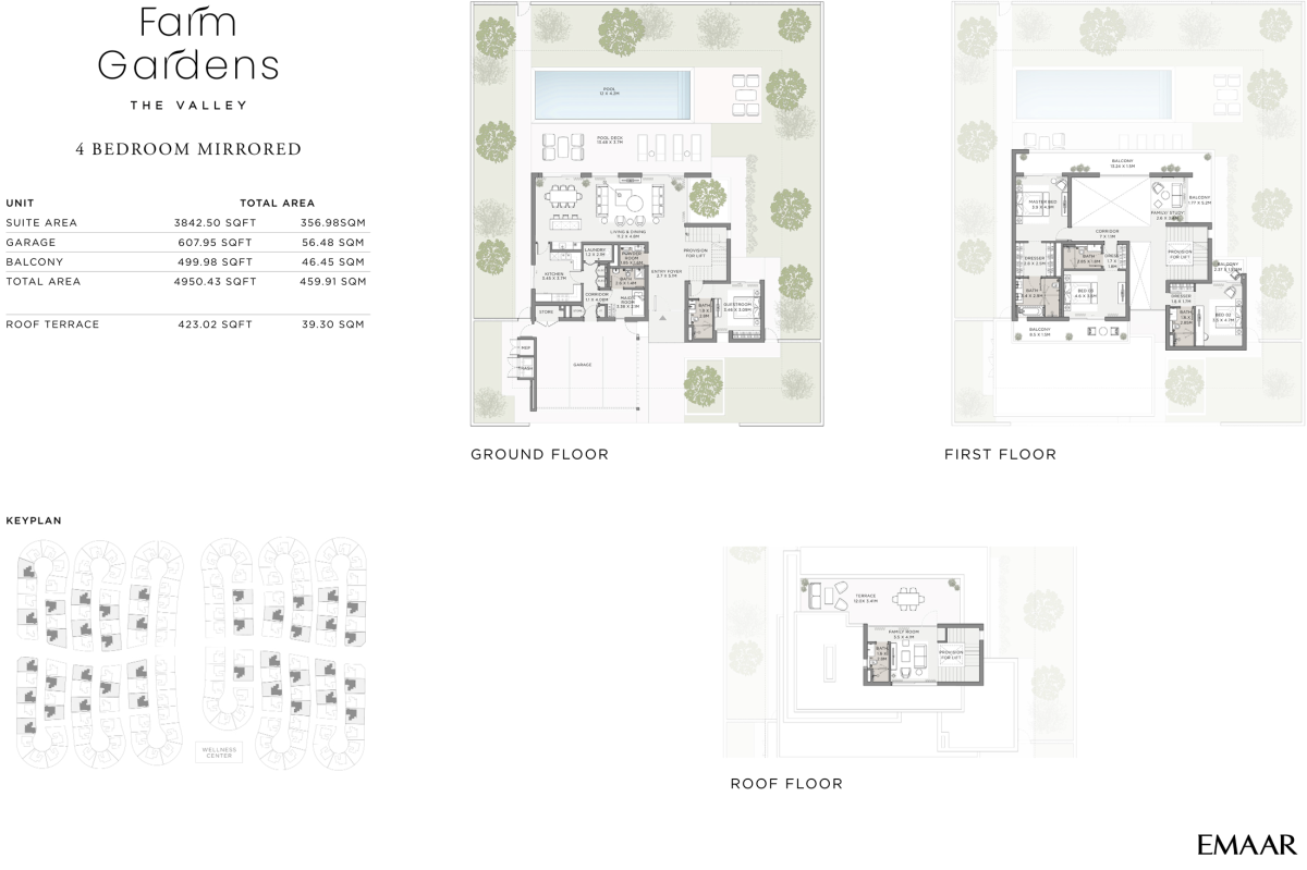 4 Bed, Mirrored