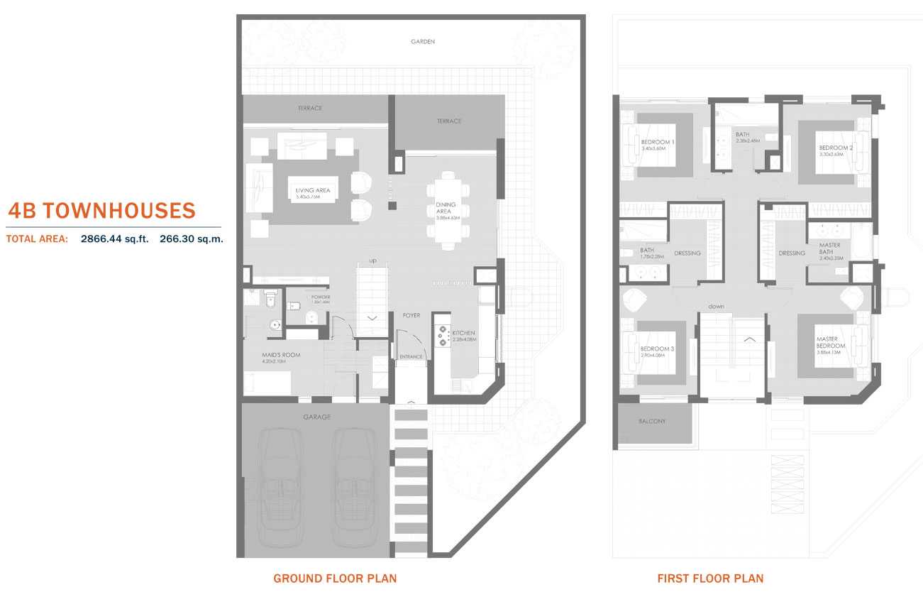4B Townhouses, Size 2866.44 Sq.ft