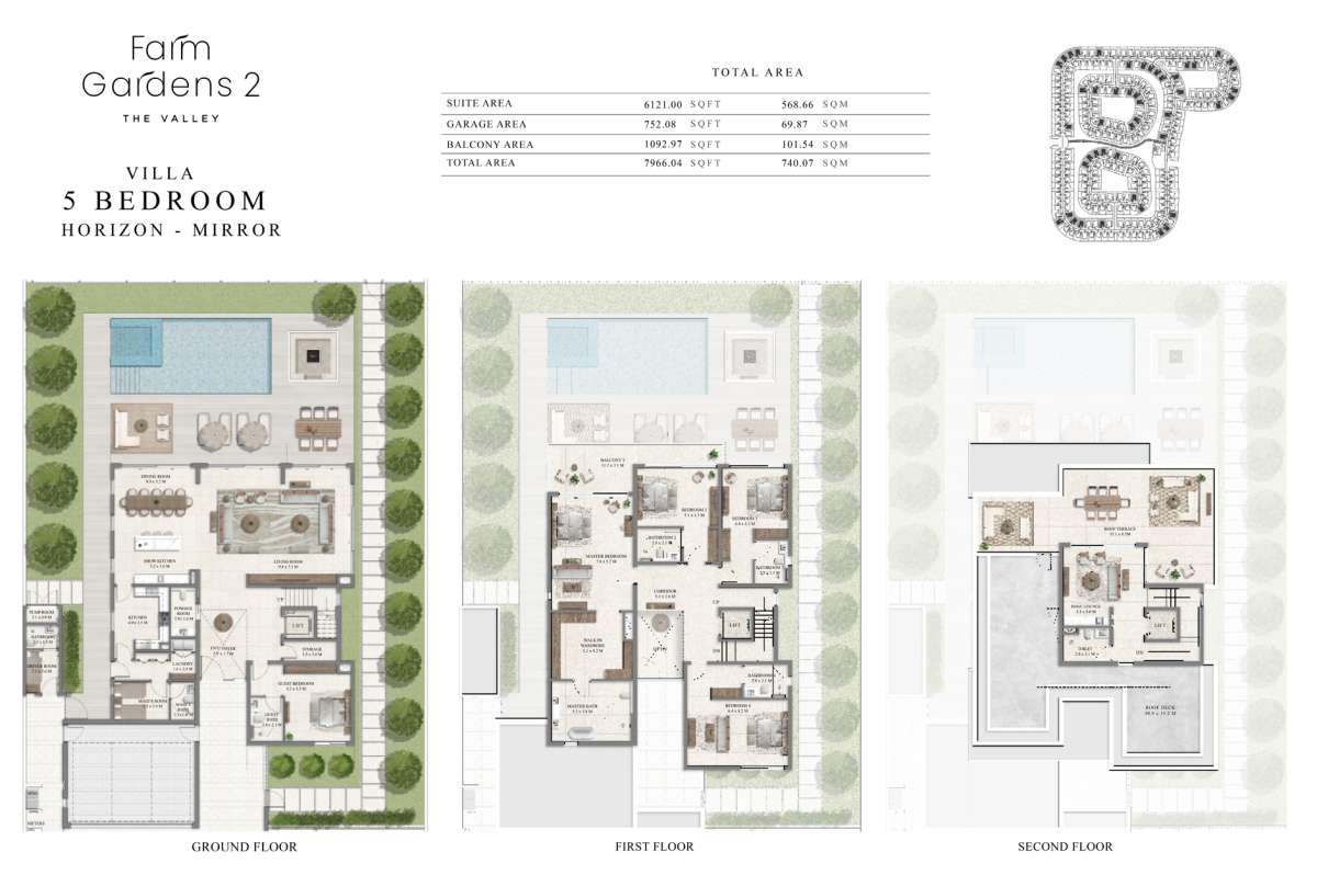 5 Bedroom, Horizon-Mirror