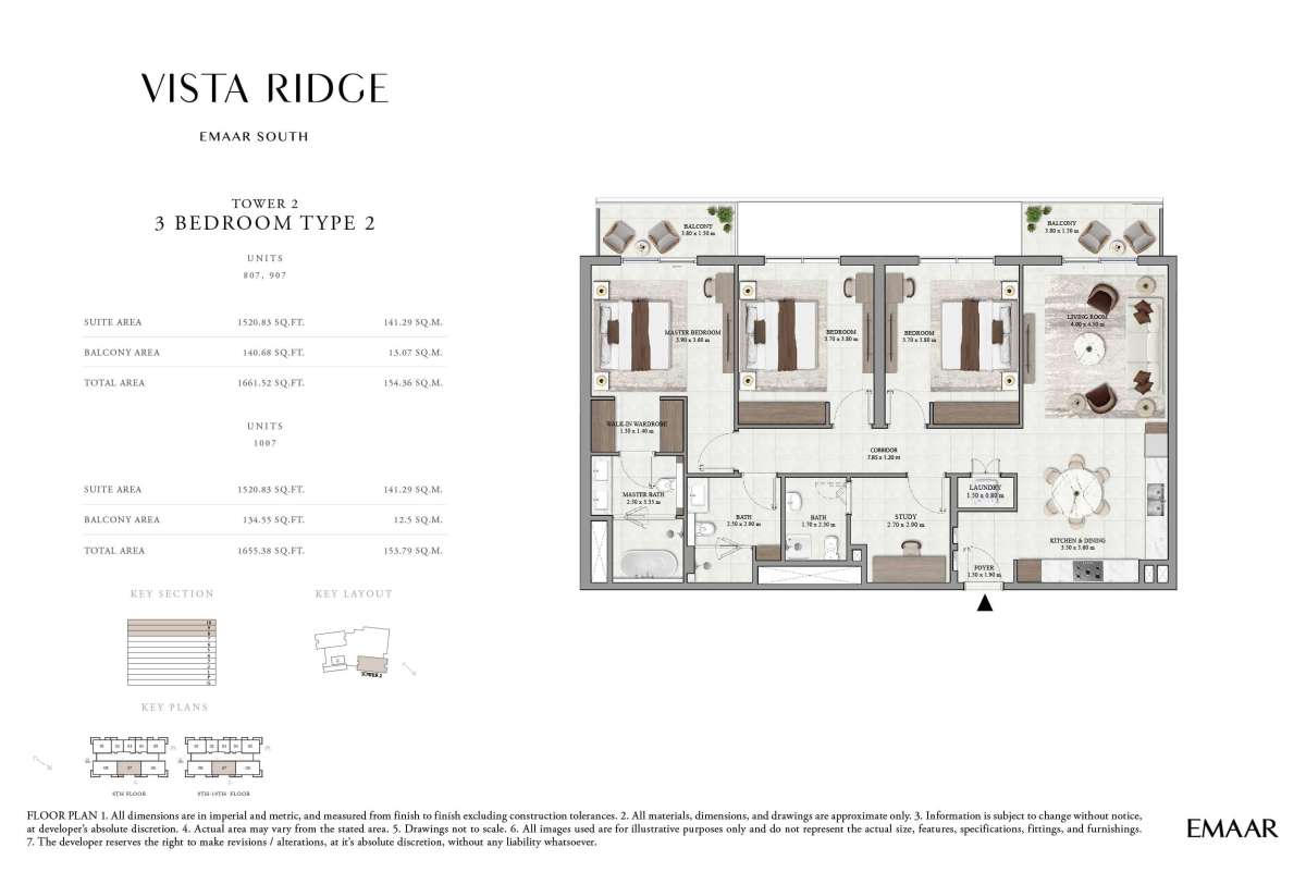 8th To 10th Floor (Type 2, Unit 807-1007) - Vista Ridge 2