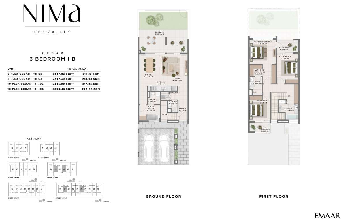 Nima by Emaar | Luxury 3 & 4 Bedroom Townhouses |The Valley | Dubai