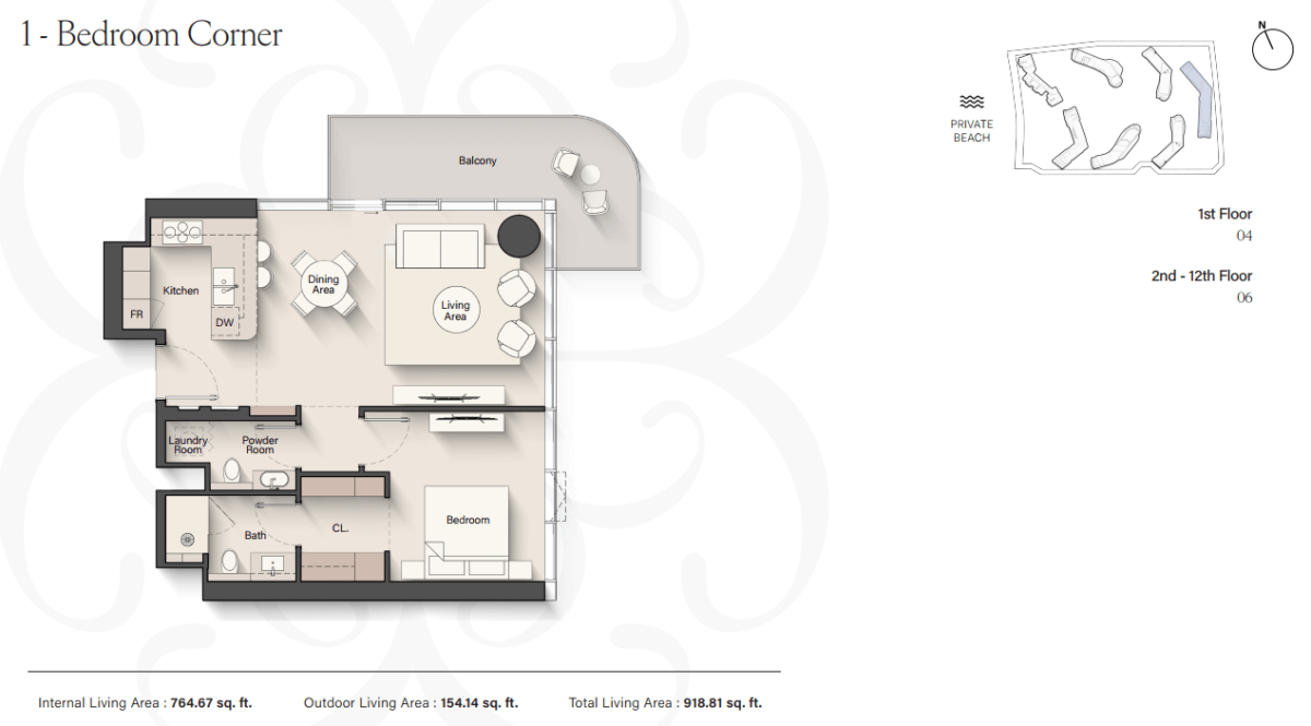 Corner - 1BHK - Sunset