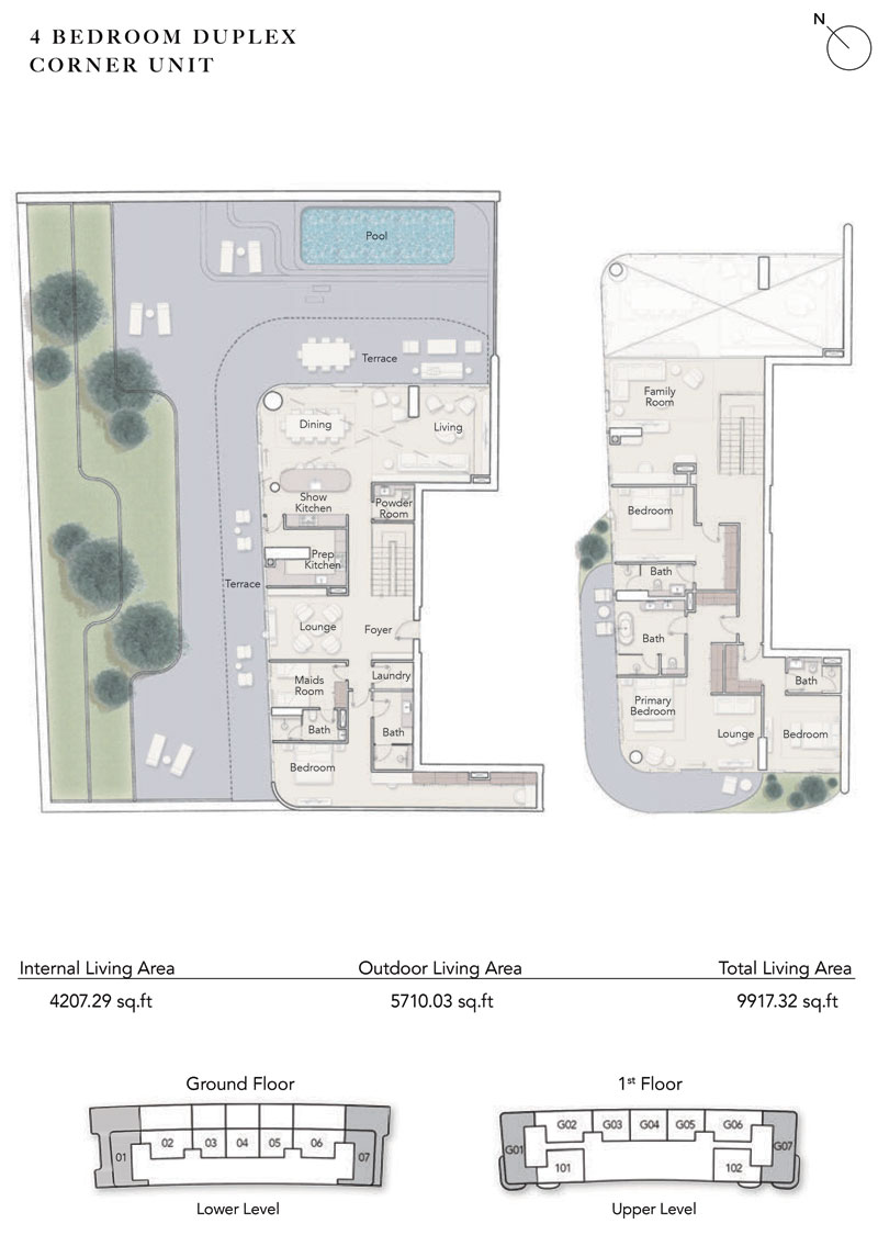 Ellington Ocean House 4 Bed Type B Duplex Corner