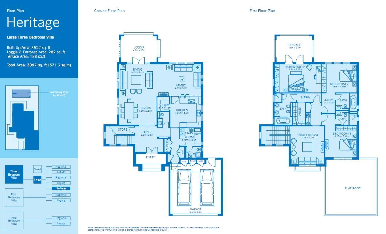 Floor Plan of Heritage