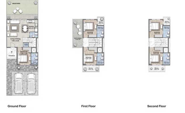 Floor plan - Type C - 5BHK - Reportage Hills