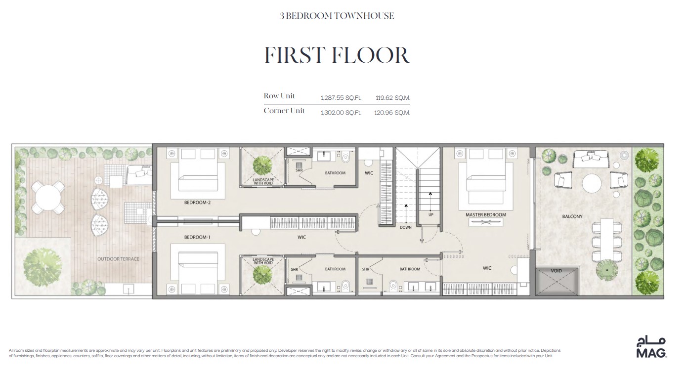 MAG 22 3 bed Corner Unit-First Floor