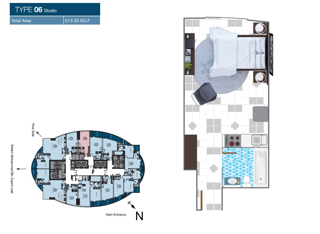 O2 Tower Studio Apartments for sale in O2 Tower