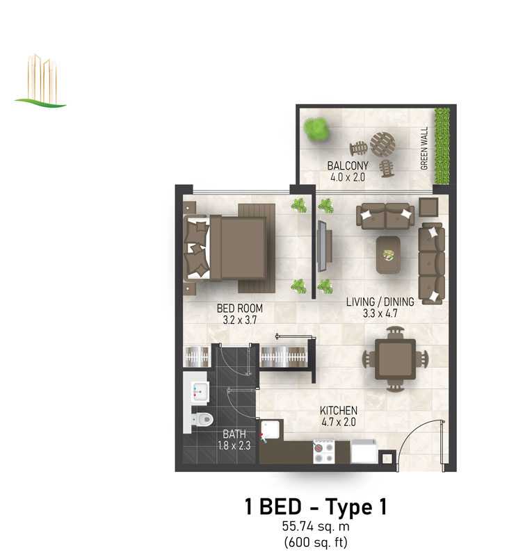 Type 1 - 1BHK_copy_92