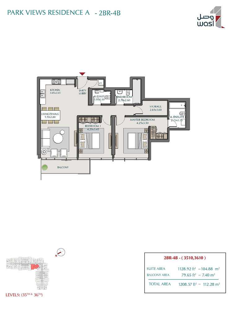 Type 4B, Levels 35th & 36th