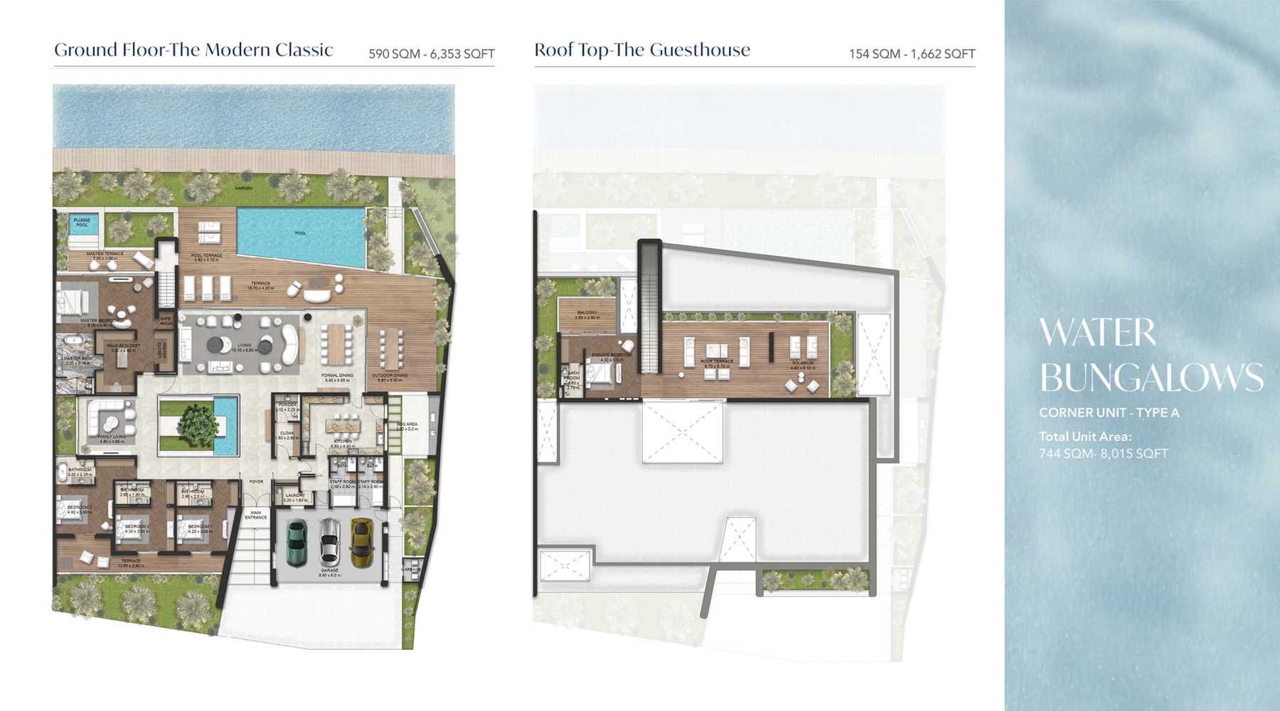 Type A - Corner Unit - Water Bungalows