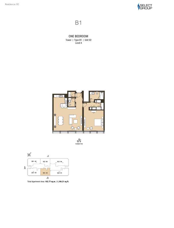 Type B1, Level 4, Unit 2