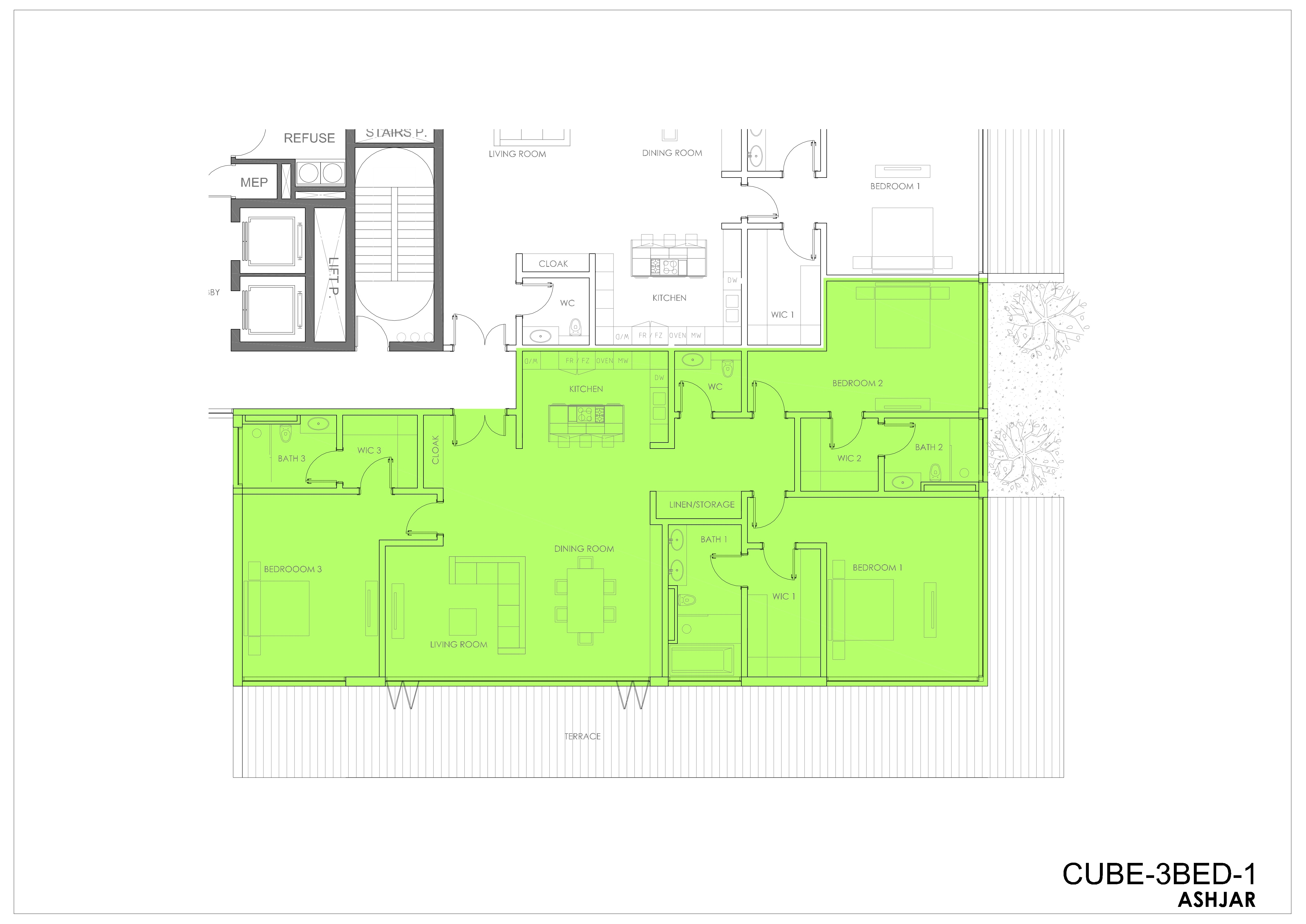 Type CUBE - D Floor Plan_copy