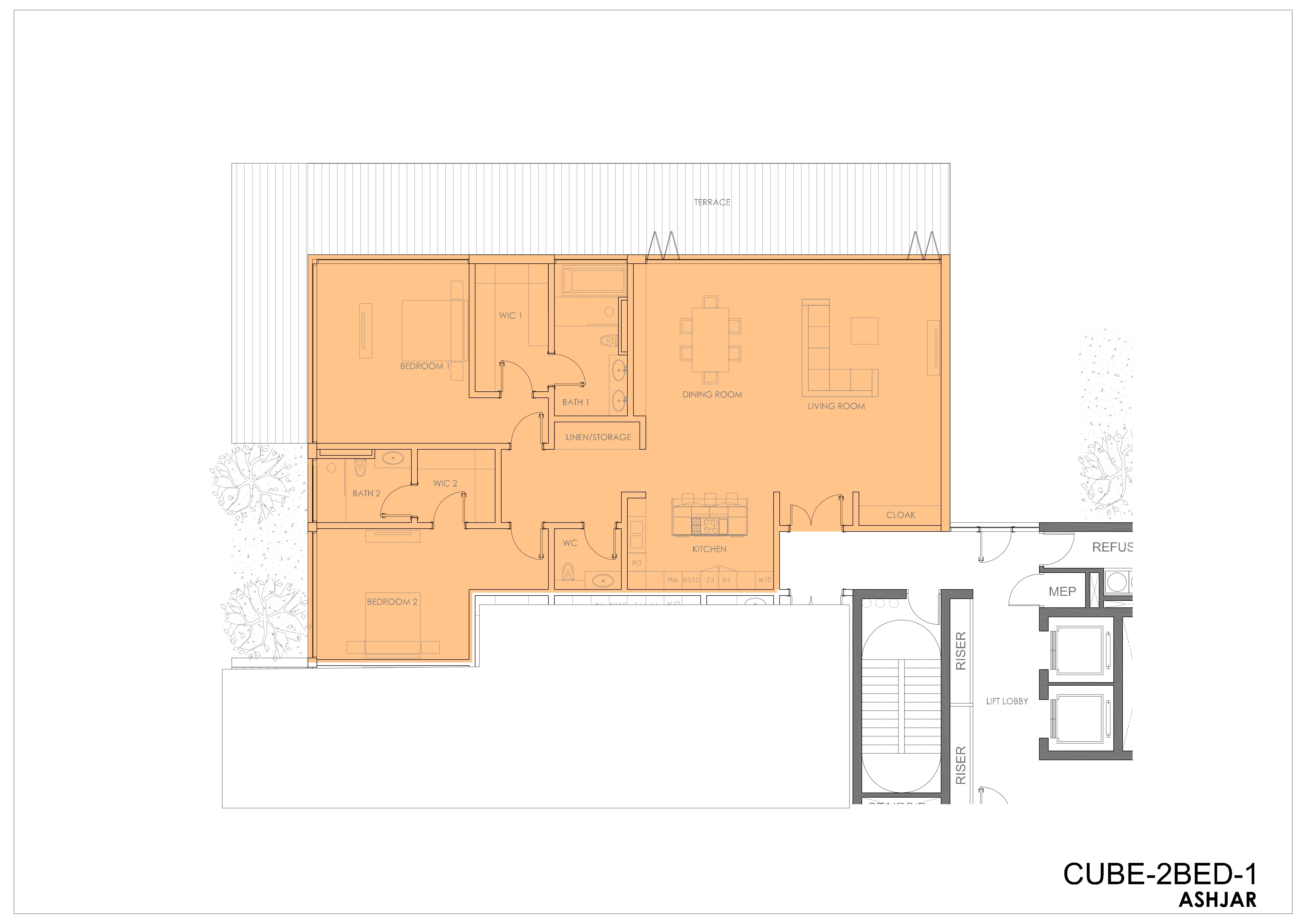 Type CUBE-A  Floor plan_copy