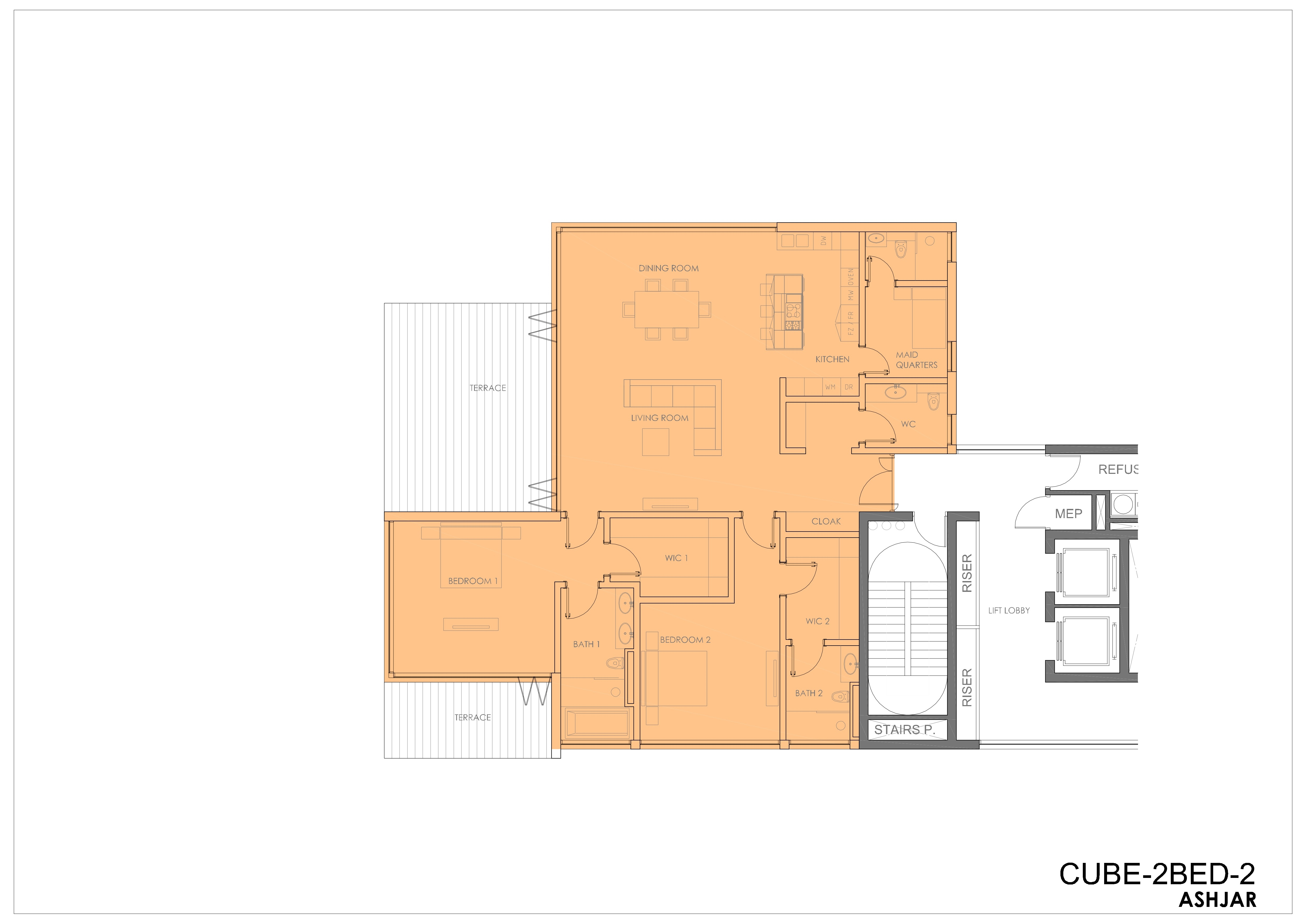 Type CUBE-B  Floor Plan_copy