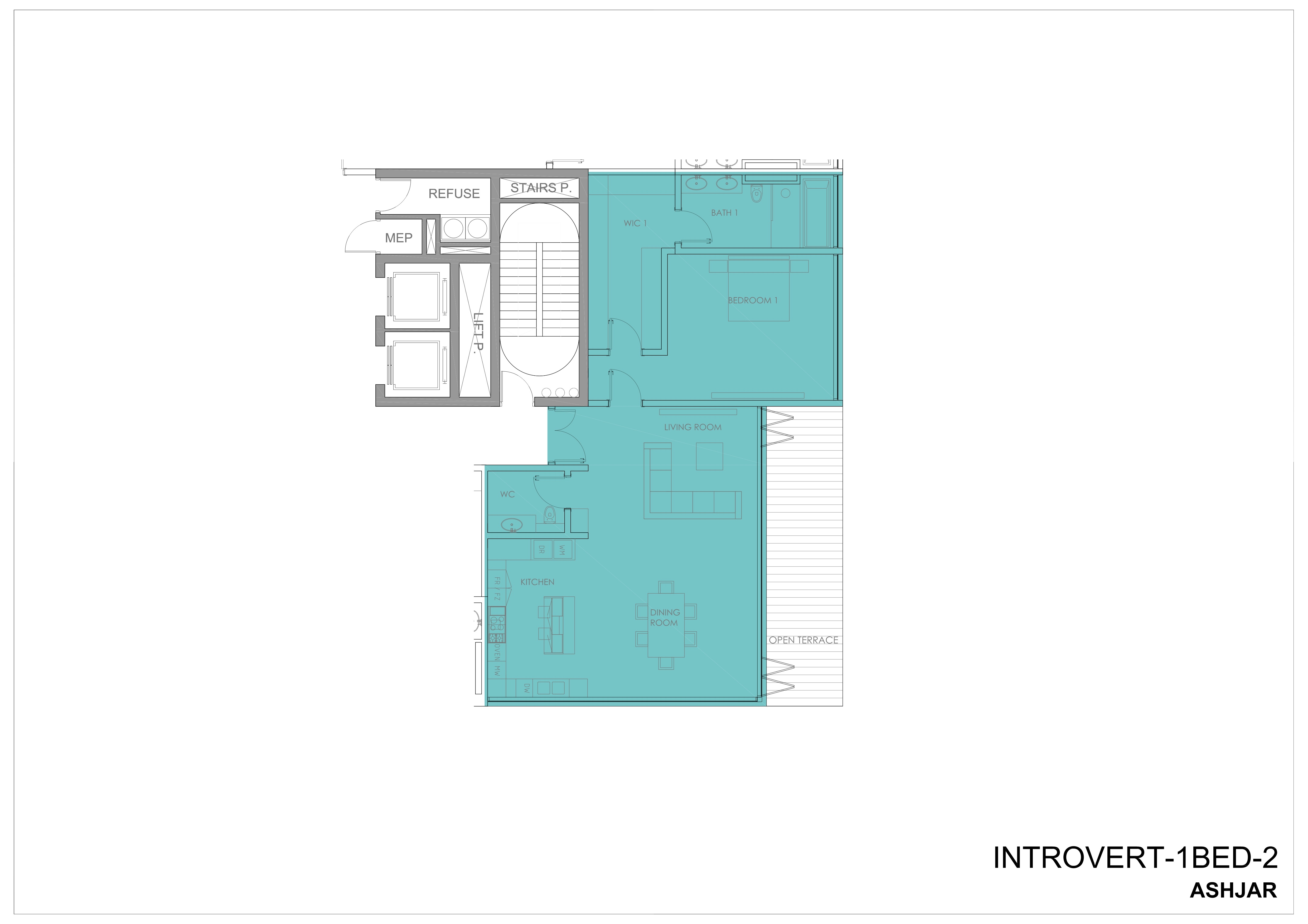 Type INTROVERT-B Floor plan_