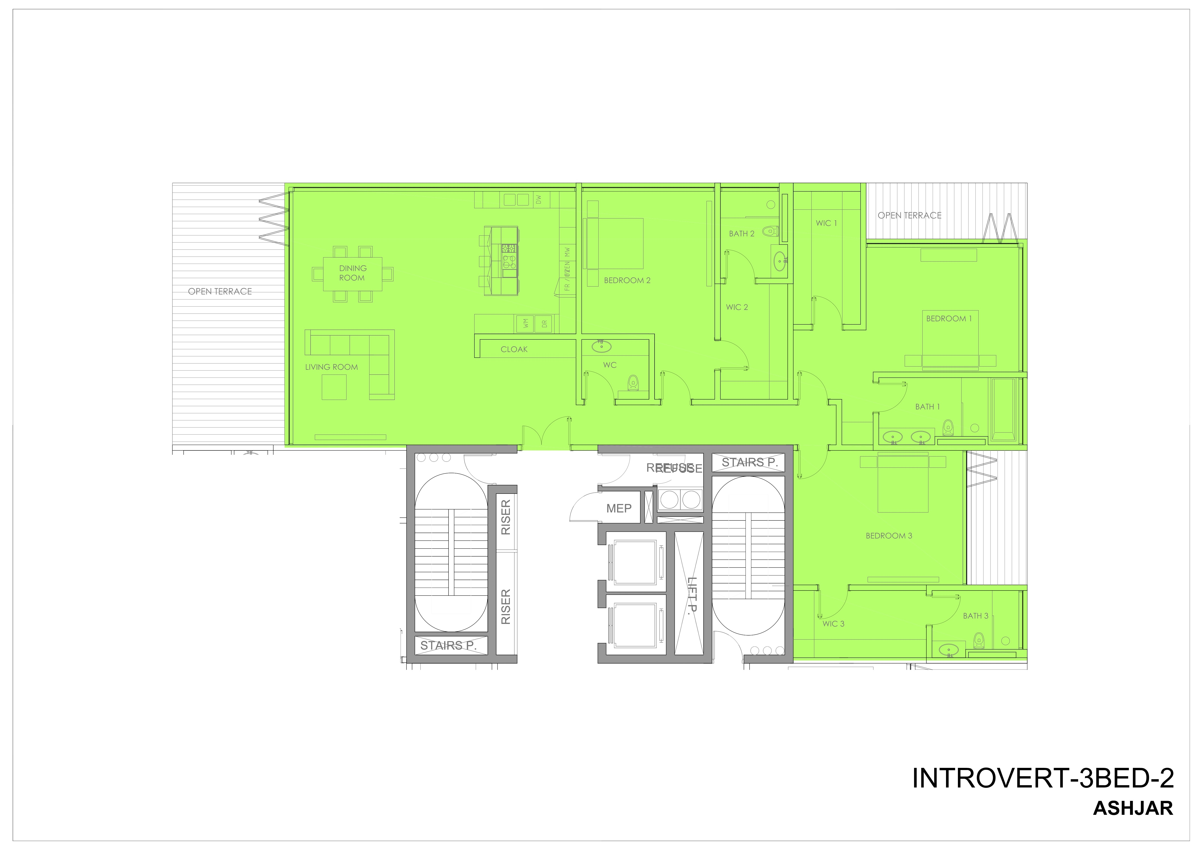 Type INTROVERT-H Floor Plan_